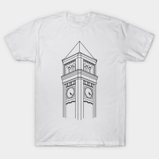 Clocktower Line Art T-Shirt